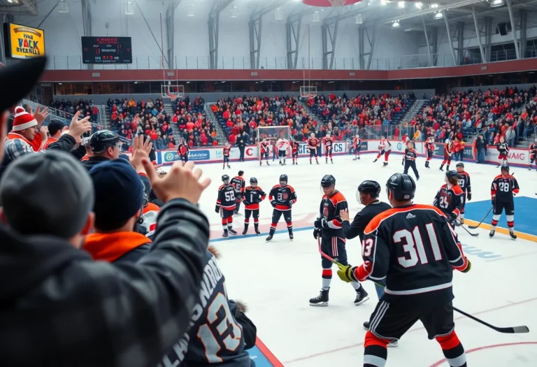 High school basketball and hockey games in Vermont