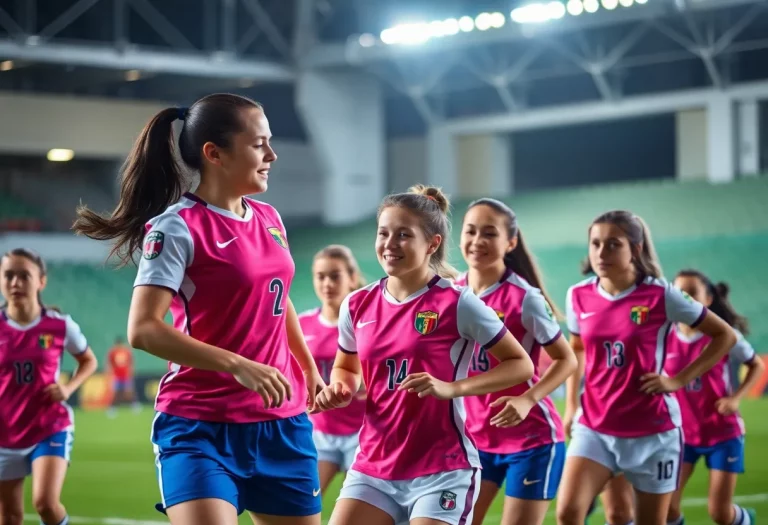 Warner Robins girls soccer team playing a match