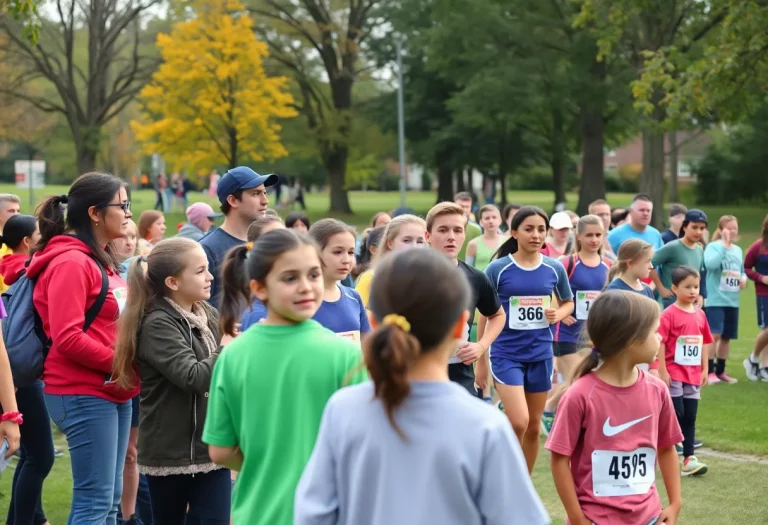 Community members supporting cross country teams in Webster County.