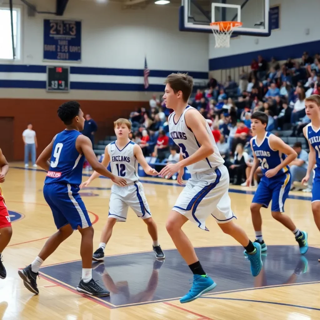 Westview Wildcats competing in the basketball tournament