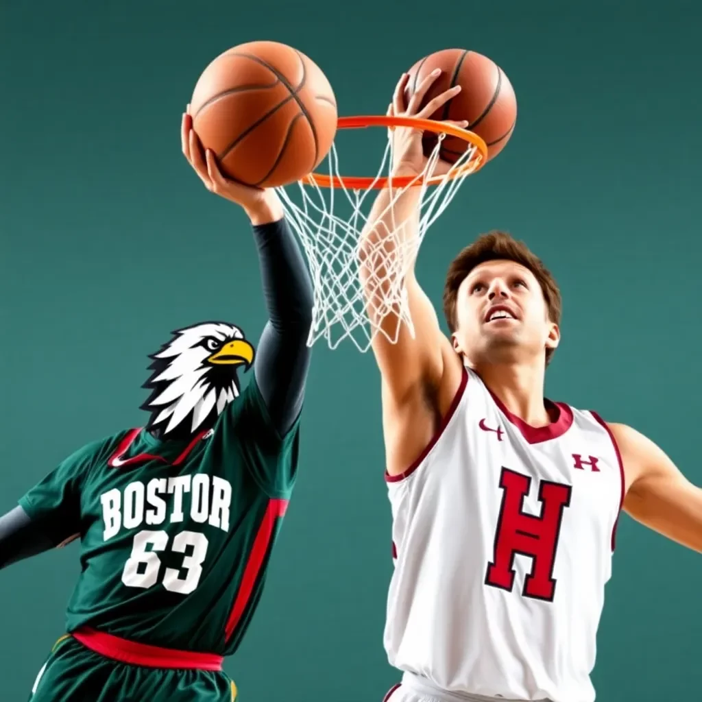 NCAA Basketball Thrills: Boston Eagles and Harvard Hawks Secure Narrow Victories in Exciting Matchups