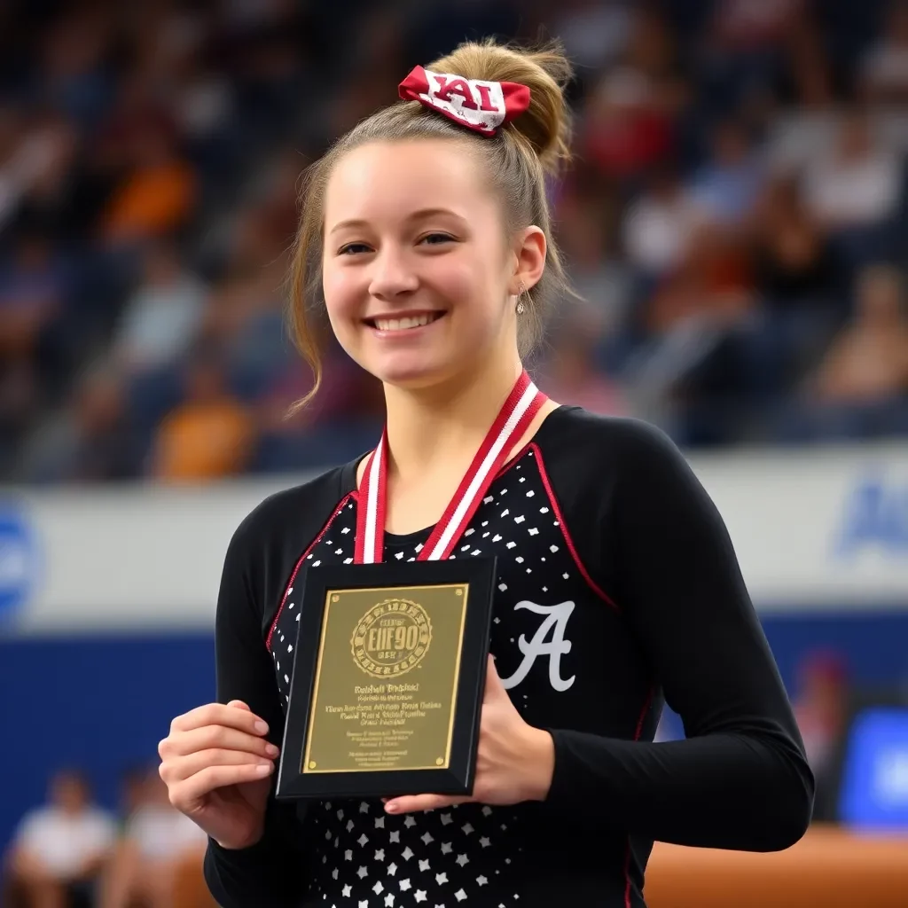 Alabama Gymnast Rachel Rybicki Receives Prestigious NCAA Elite 90 Award for Academic and Athletic Excellence