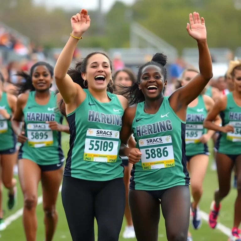 Searcy Celebrates Harding Women's Track Team's Weekend Success