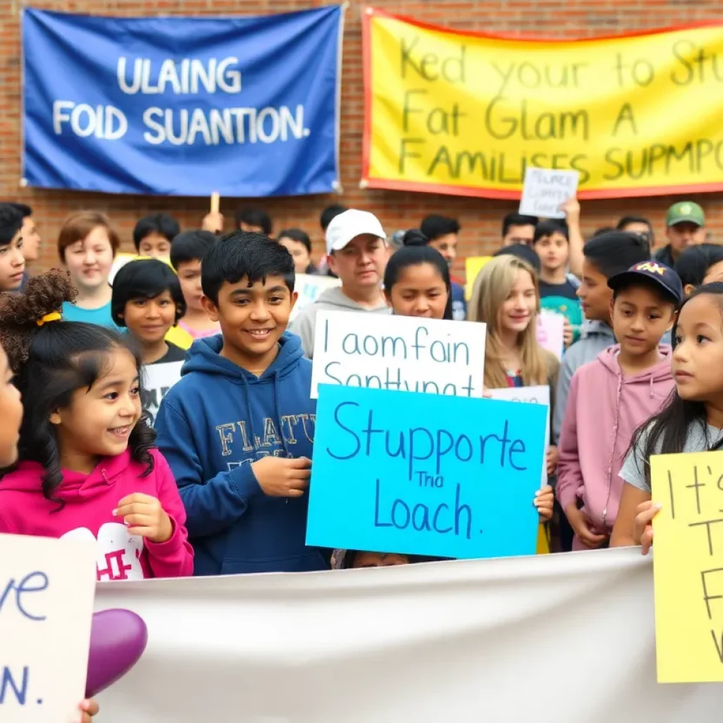 Community members supporting Acalanes High School athlete