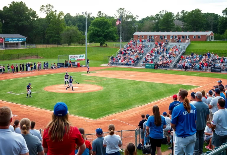 High school softball players competing in Alabama playoffs