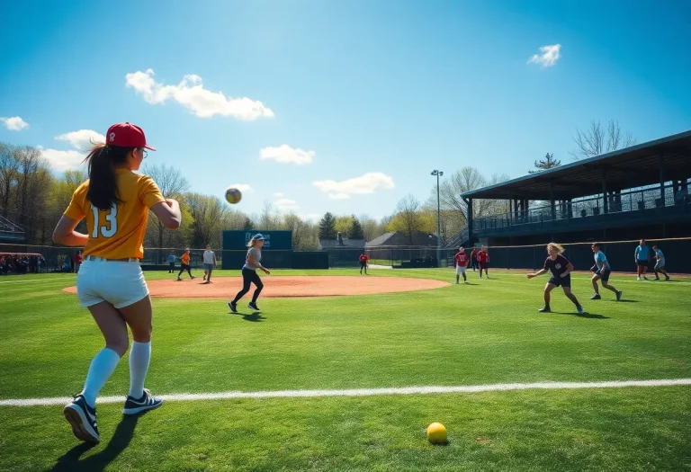 Athletes participating in various high school sports in Appleton, showcasing softball, baseball, and soccer.