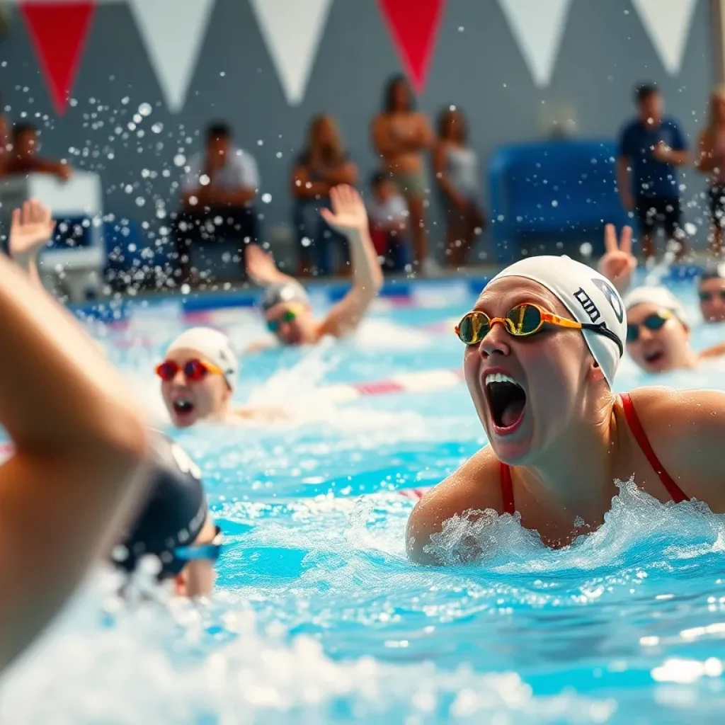 Swimmers competing at the NCAA Championships