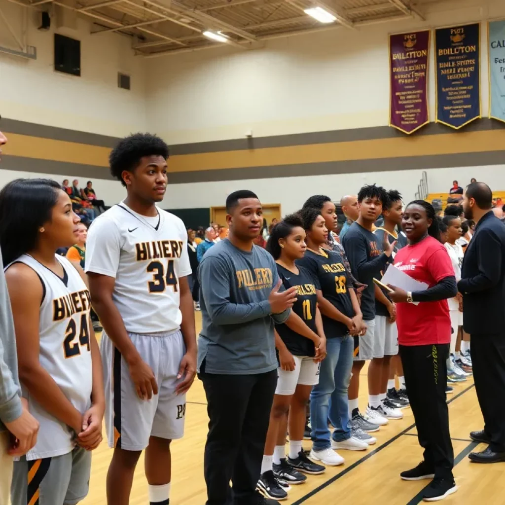 Community celebration honoring new inductees into the athletic hall of fame