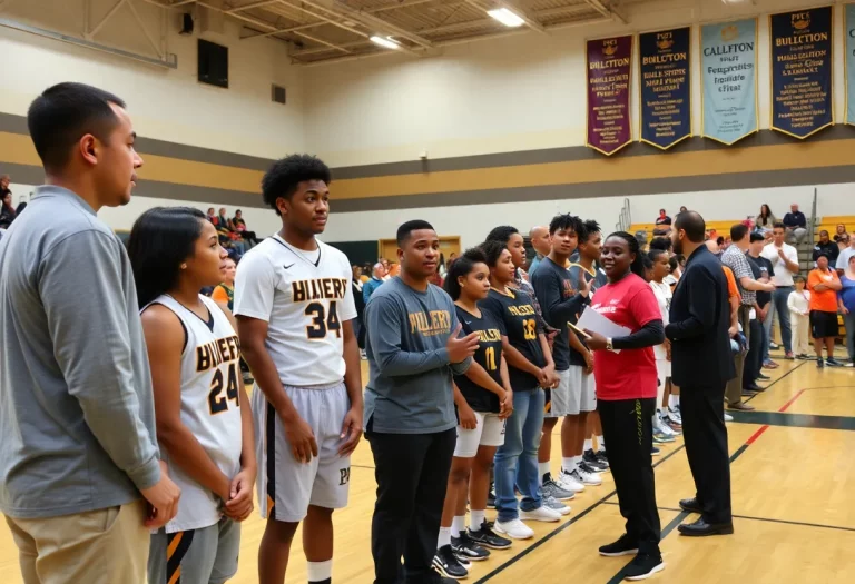 Community celebration honoring new inductees into the athletic hall of fame