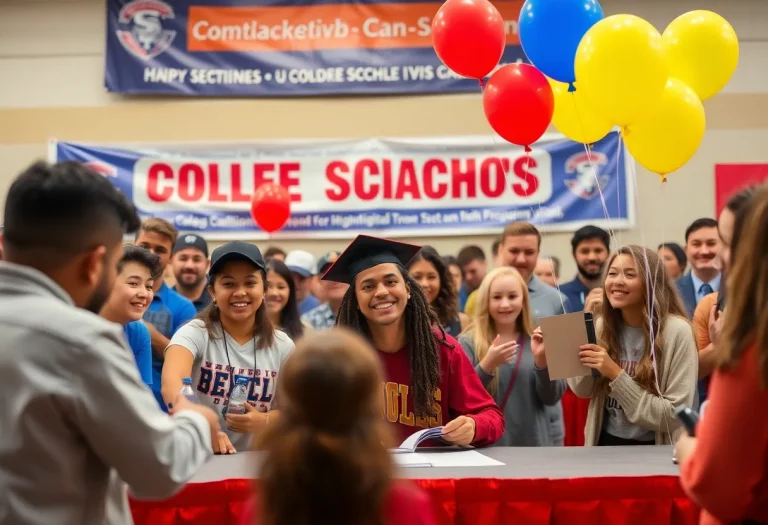 Celebration of Baldwin County soccer players signing college scholarships
