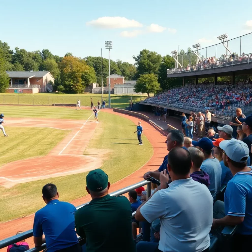 Basic baseball team celebrating their 7-1 victory over Arbor View.