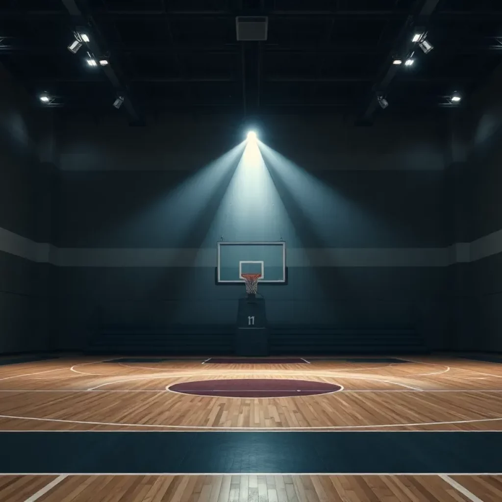 Basketball court representing the legacy of Mike Otolski