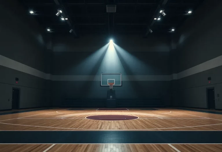 Basketball court representing the legacy of Mike Otolski