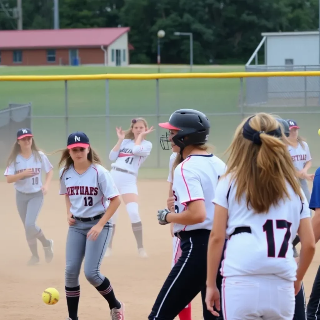 High school softball game brawl incident