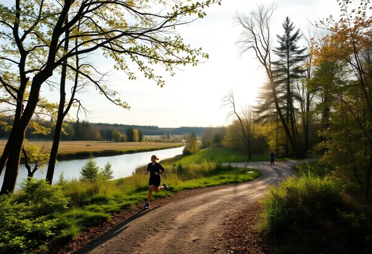 Runners at Bronte Creek Provincial Park donation event