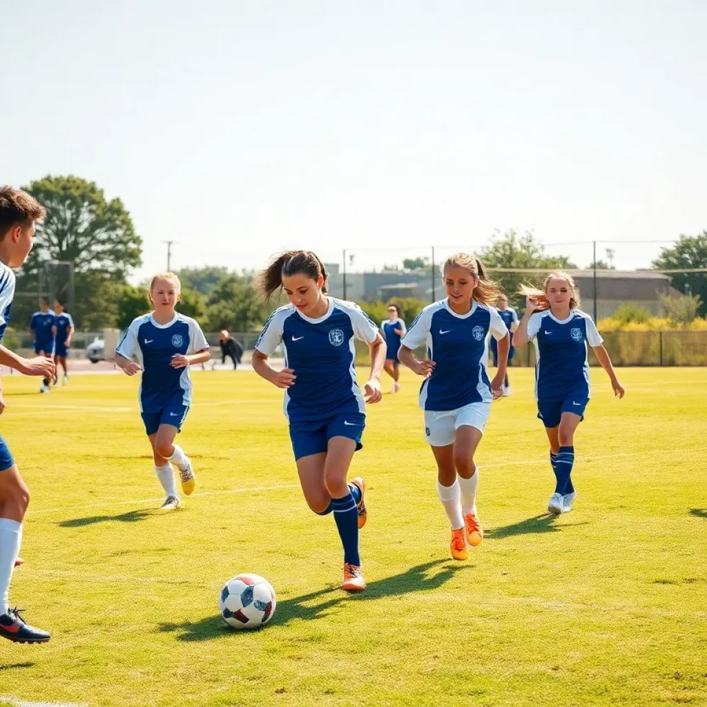 Exciting high school soccer match in Cedar Valley