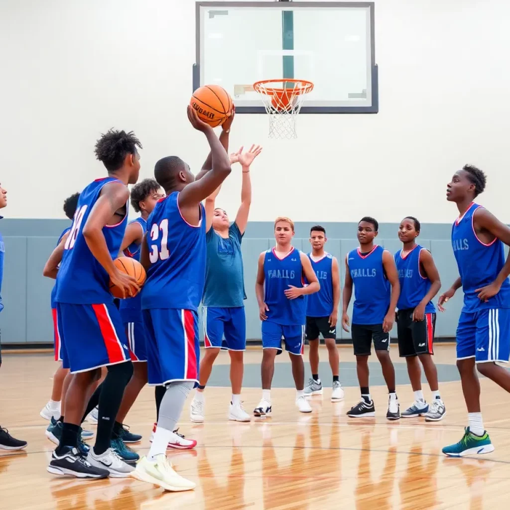 A basketball player showcasing resilience on the court