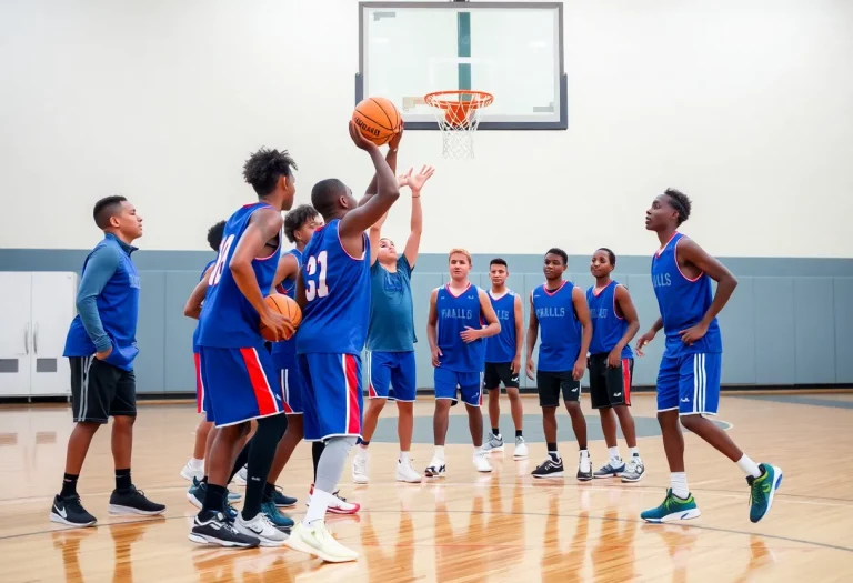 A basketball player showcasing resilience on the court