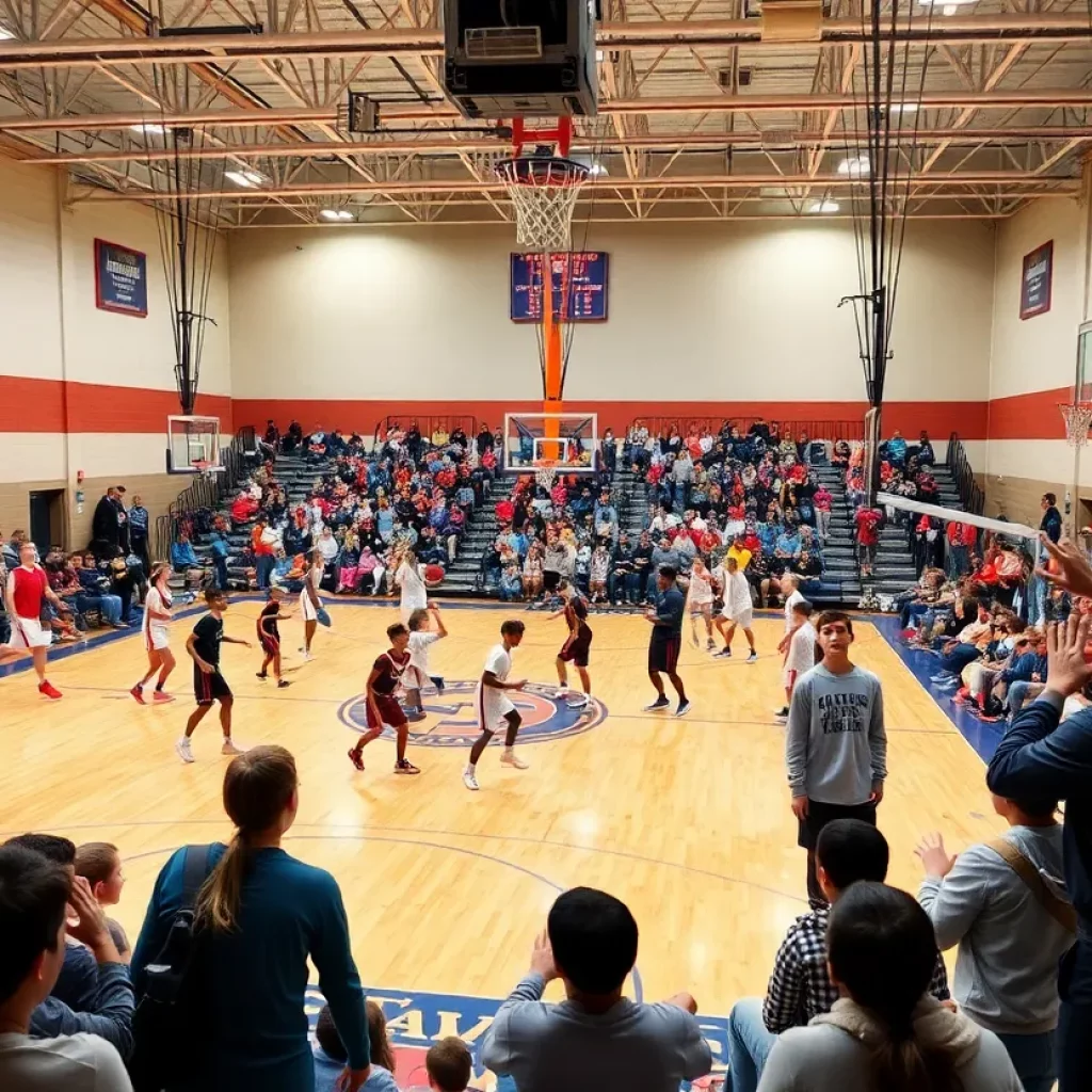 Young athletes competing in the 2025 Chipotle Nationals championship.