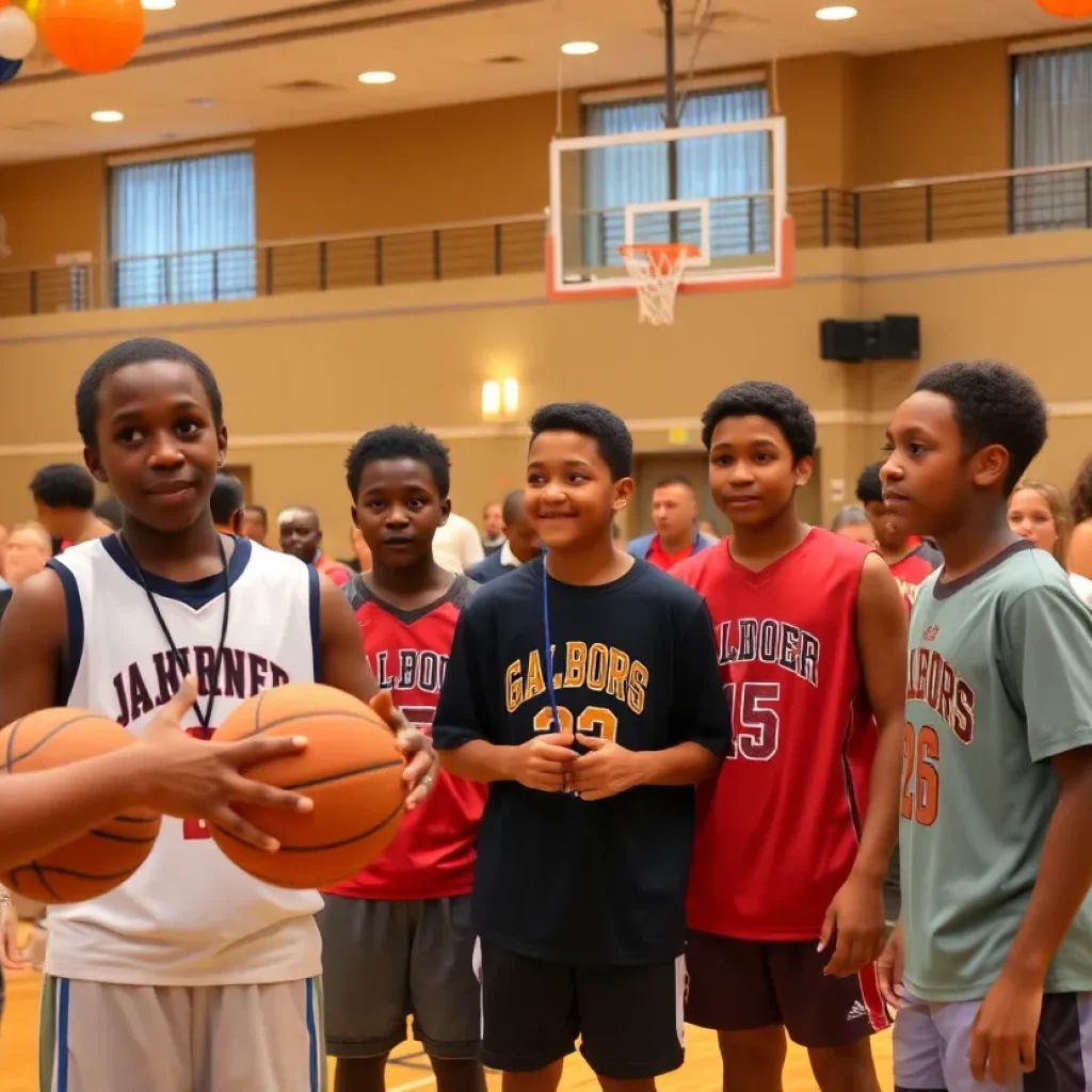 Banquet event celebrating high school basketball talent in Clifton Park.