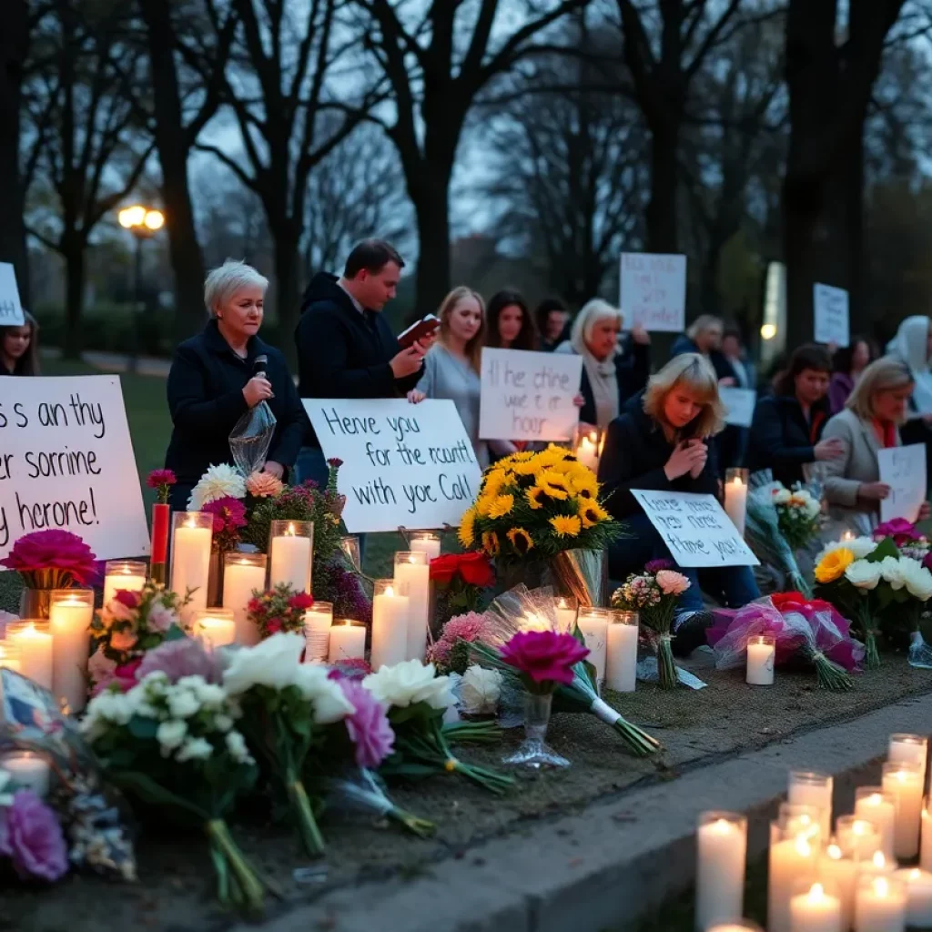 Vigil for Julio Matamoros in Marion, Indiana