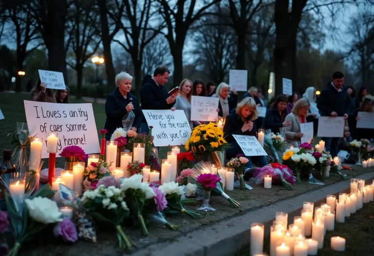 Vigil for Julio Matamoros in Marion, Indiana