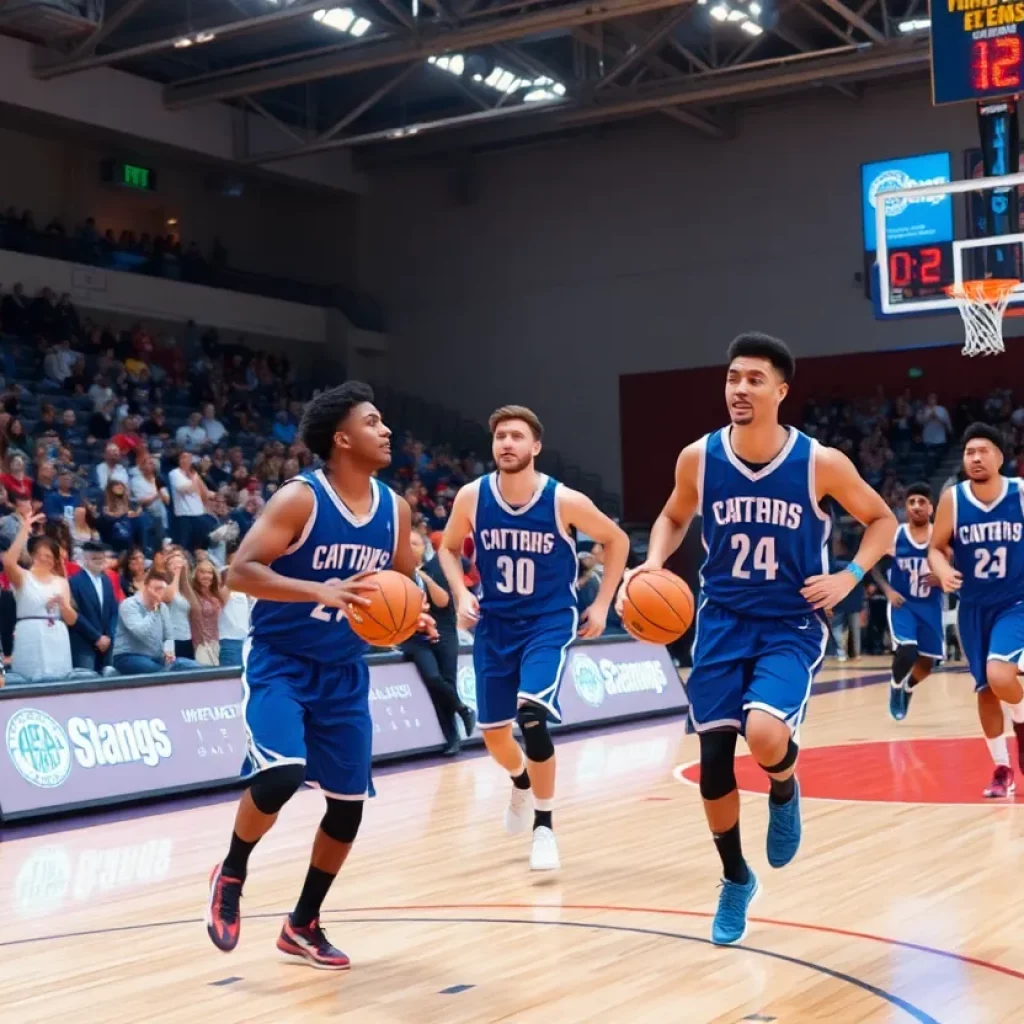 Dynamic Prep School players in action during the Chipotle Nationals semifinals.