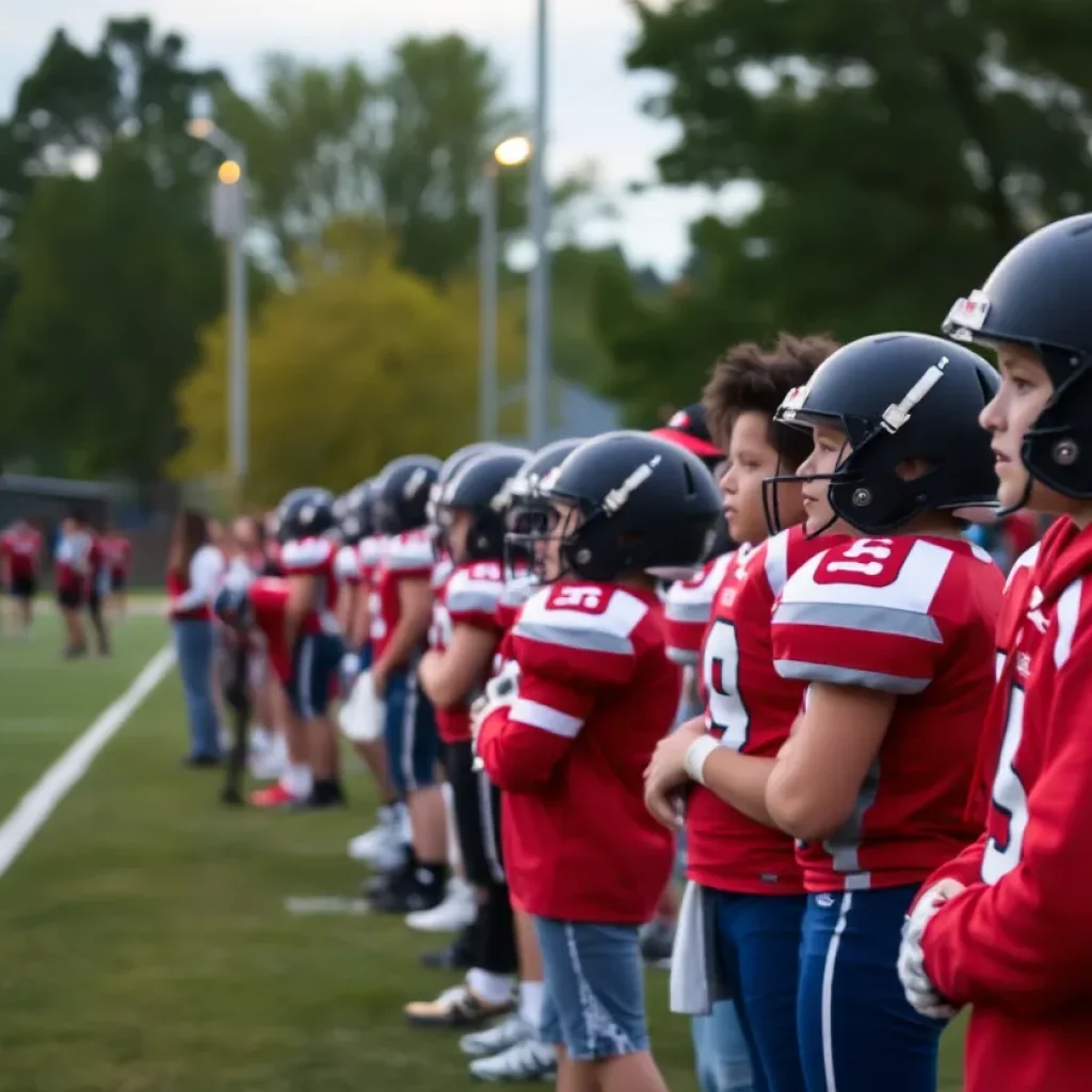 High school football game in Ehrhardt, South Carolina, showing community engagement.