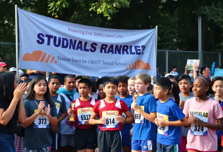 Community celebration for young athletes in Fall River.