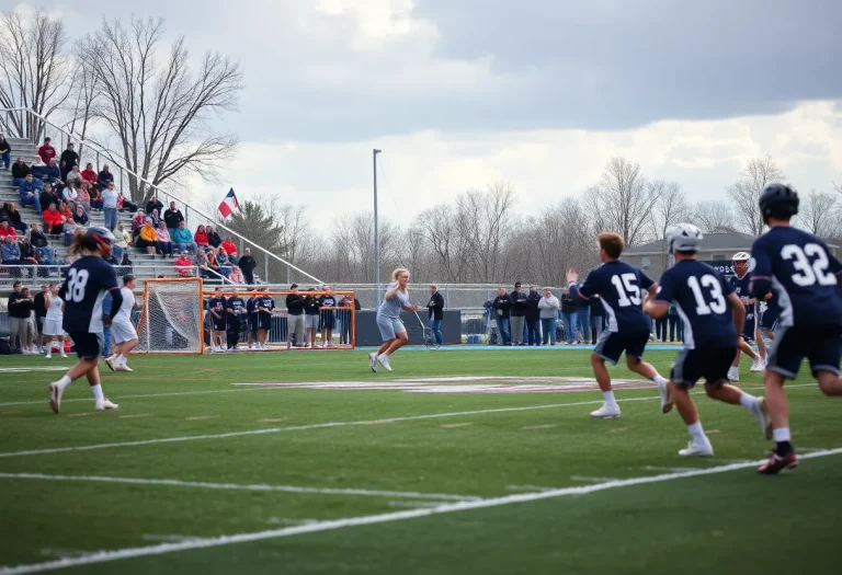 Greenville Boys Lacrosse team during playoffs