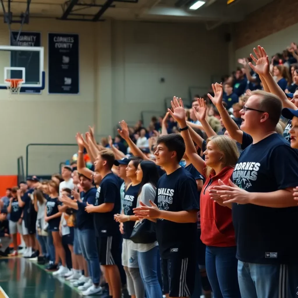 Dallas County High School Hornets basketball game atmosphere