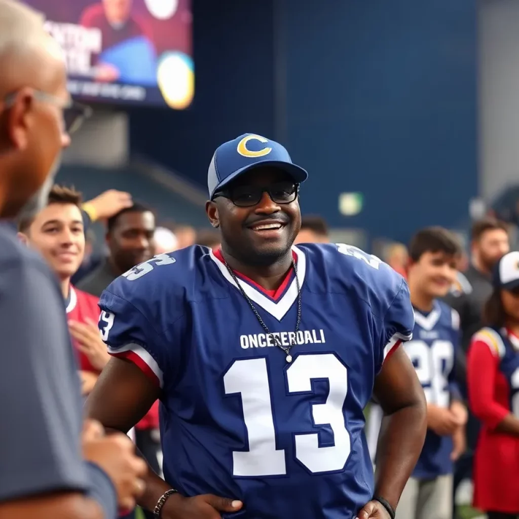 Community event in Columbus honoring a football legend