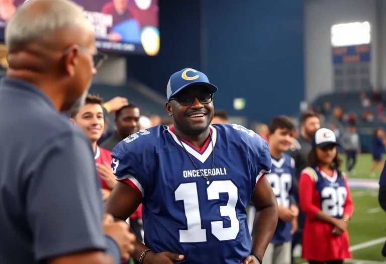 Community event in Columbus honoring a football legend
