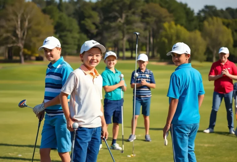Young golfers from St. Patrick Boys Golf Team ready to compete