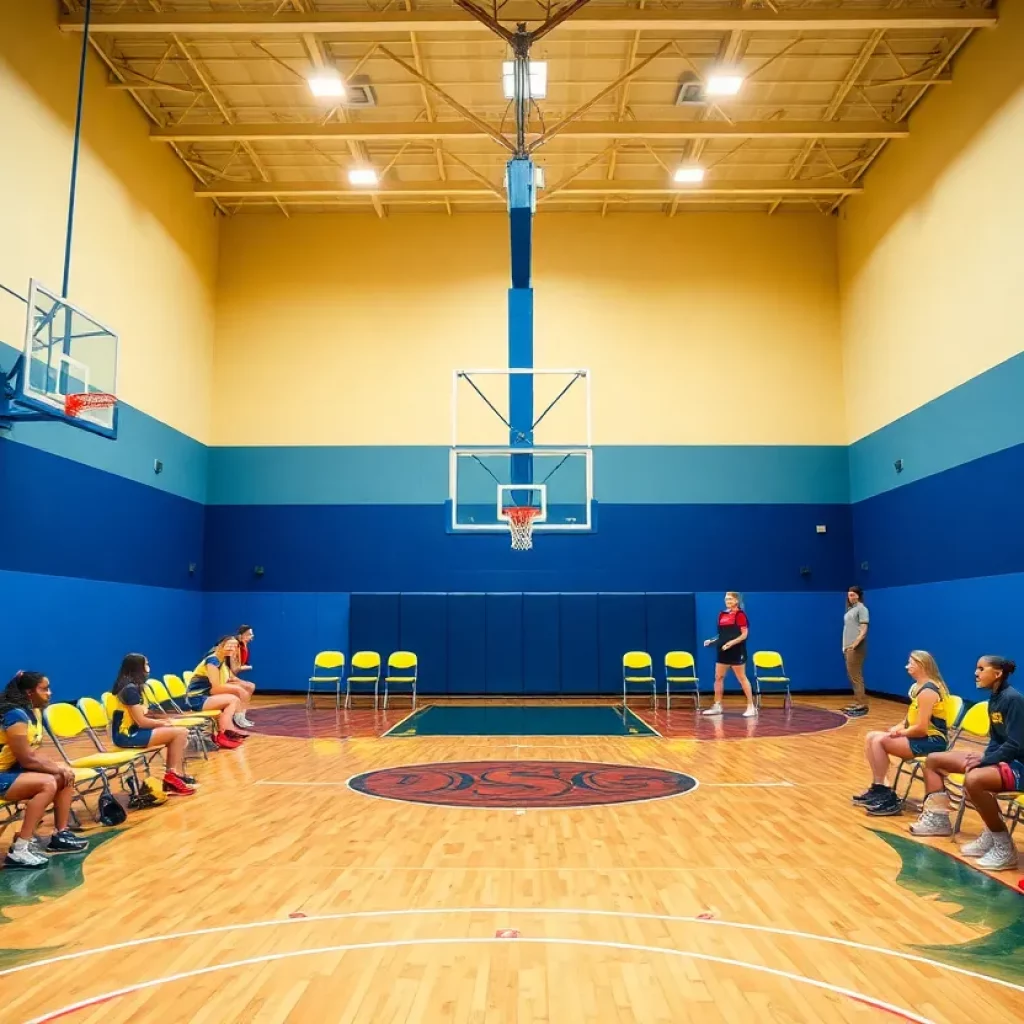 Thompson High School girls basketball court ready for the new season