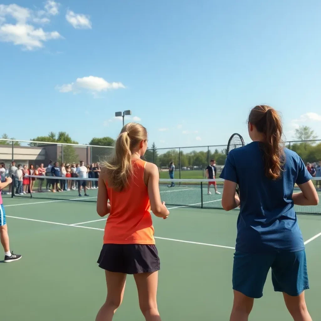 High school tennis teams competing in Tullahoma