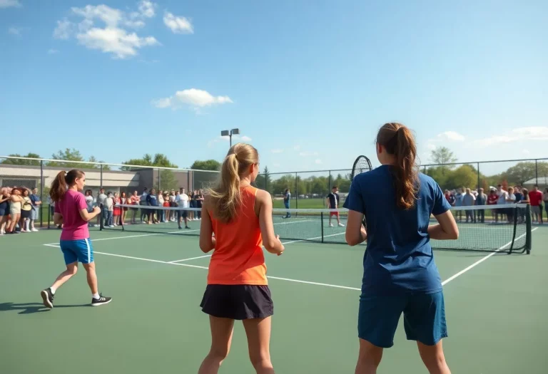 High school tennis teams competing in Tullahoma