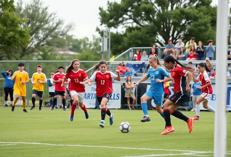High school soccer teams competing in the UIL Girls Soccer Championships
