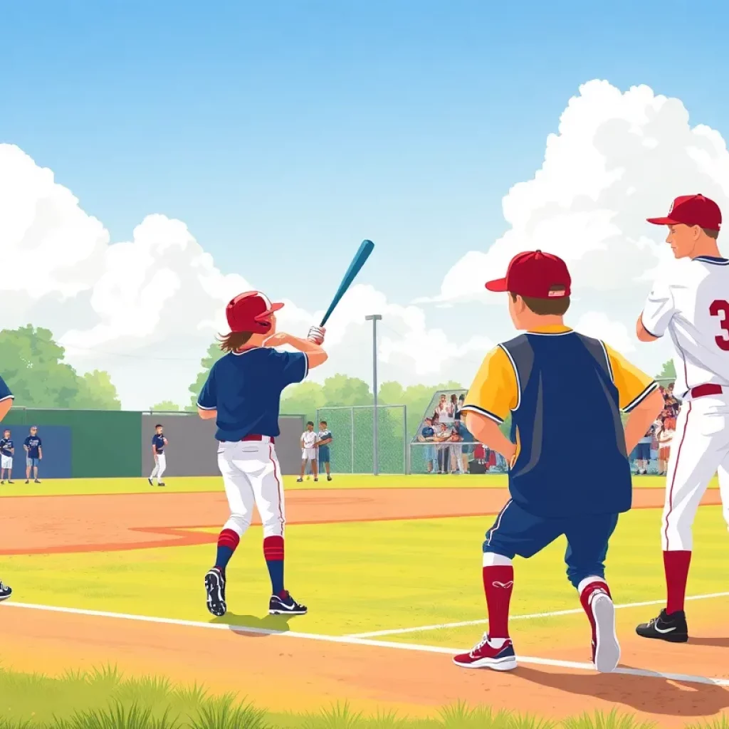 Wayzata High School baseball team practicing on the field