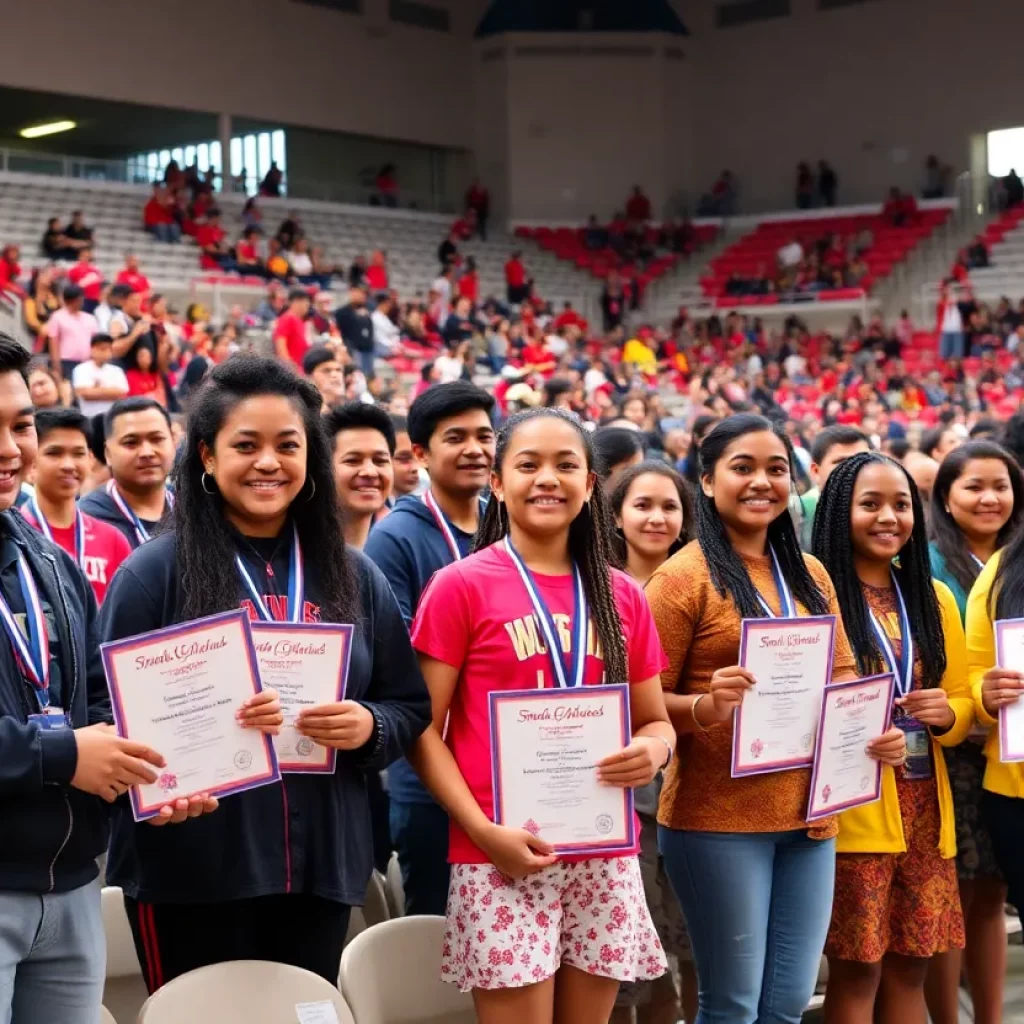 Young athletes celebrated for scholarship achievements at Mackay Stadium