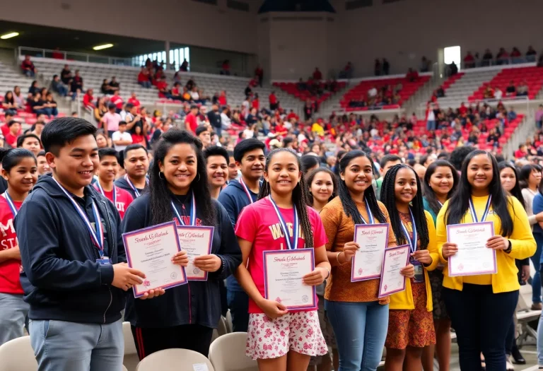 Young athletes celebrated for scholarship achievements at Mackay Stadium