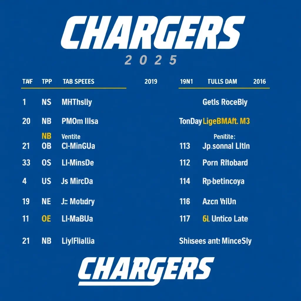 Los Angeles Chargers Release Exciting 2025 Regular-Season Schedule
