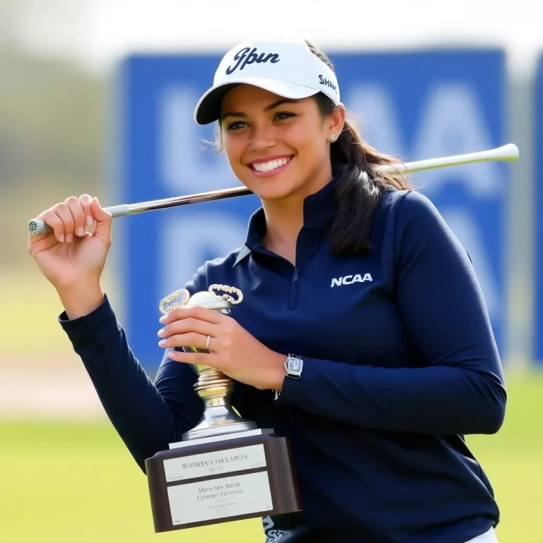 Maria Jose Marin Claims NCAA Women's Golf Individual Title as College Sports Championship Season Heats Up