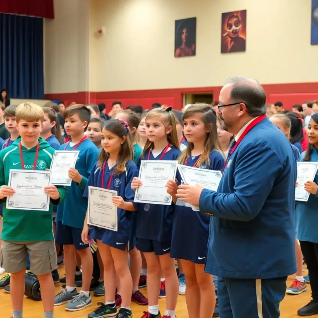 Ceremony honoring student athletes and coaches at AIA Night of Champions