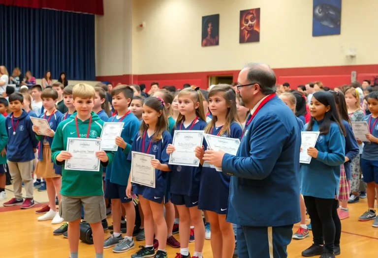 Ceremony honoring student athletes and coaches at AIA Night of Champions