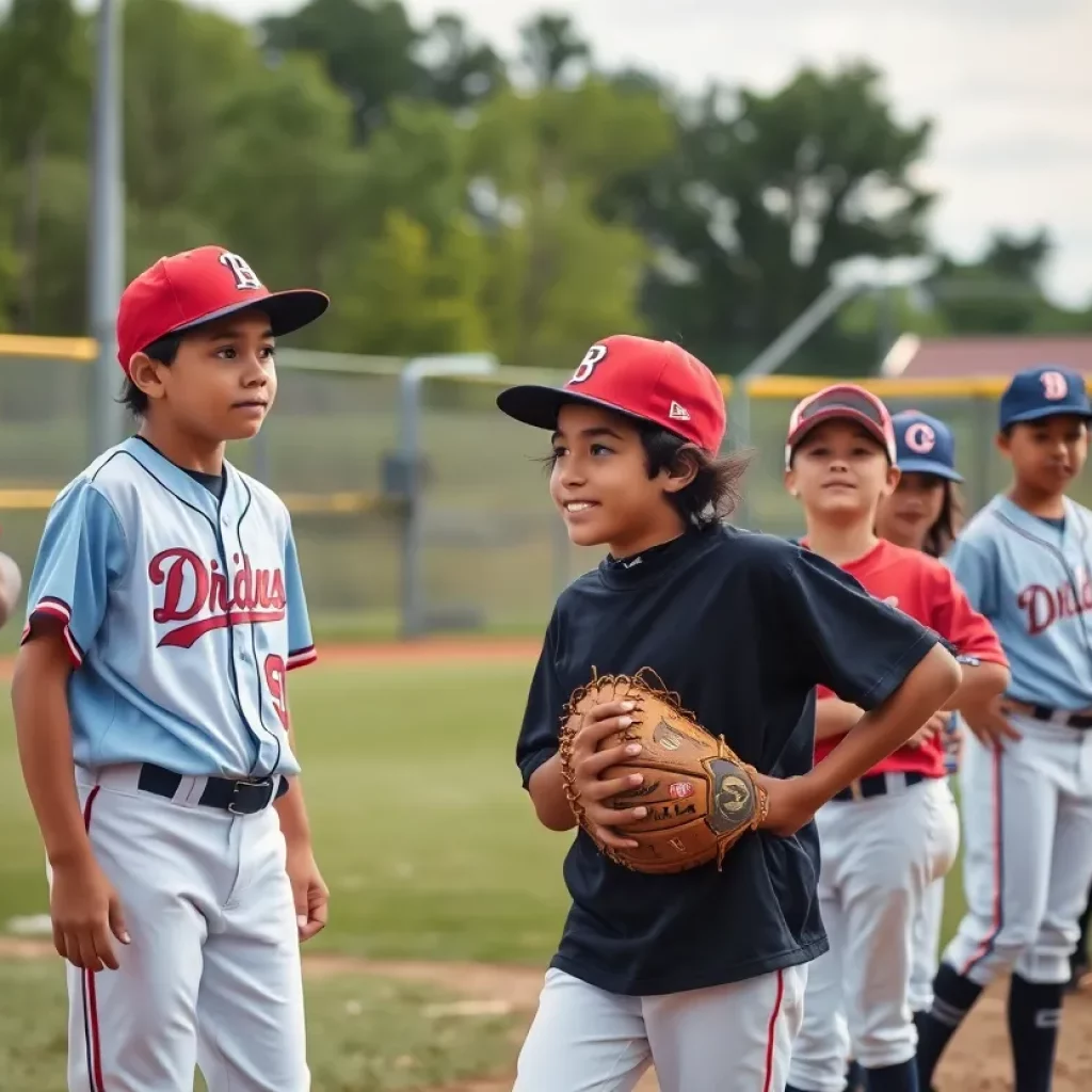 Albany High baseball team playing with enthusiasm on the field.