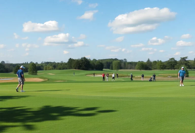 Young golfers on the course during the Anaconda High School Invitational.