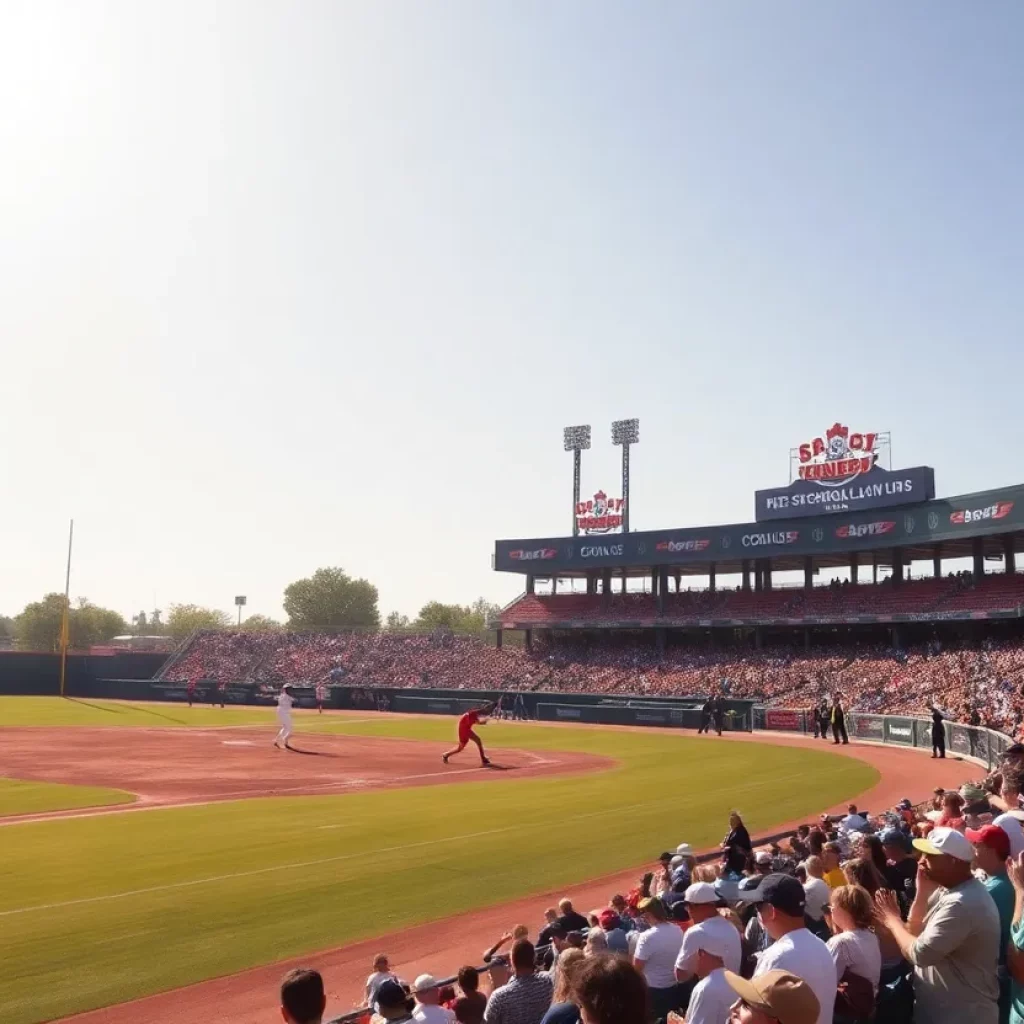 High school baseball players in action during playoffs in Arizona
