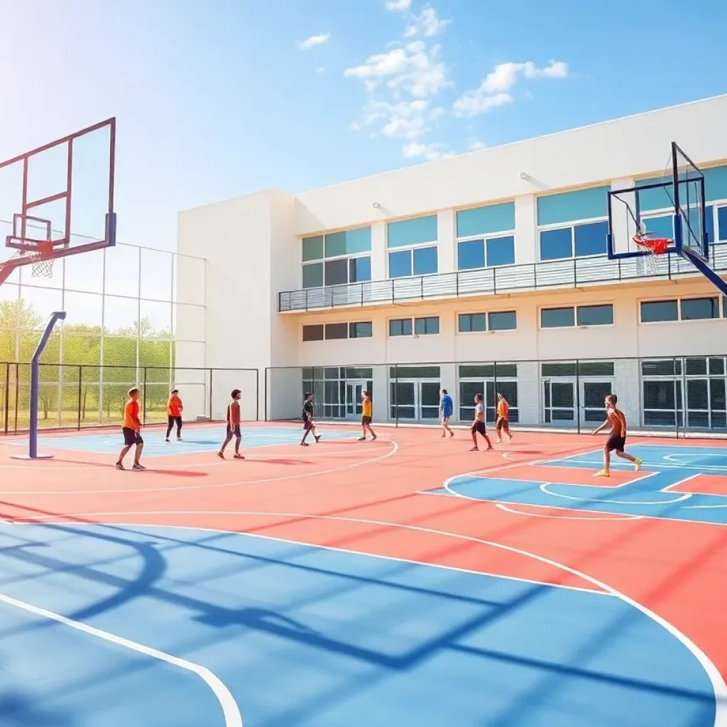 Modern basketball training facility in Fort Lauderdale
