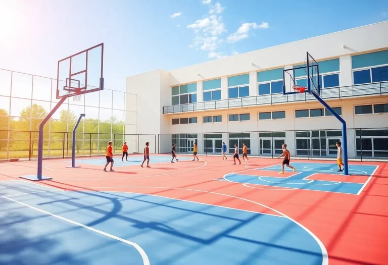 Modern basketball training facility in Fort Lauderdale